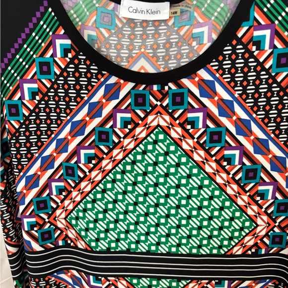 Calvin Klein Multicolor Geometric Mini Dress - Picture 3 of 3